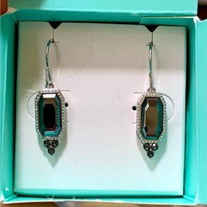 Vintage Look Black Dangle Earrings